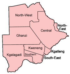 Botswana Districts Named