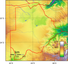 Botswana Topography