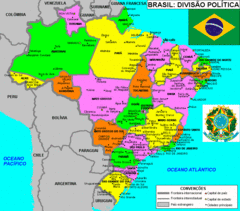 Brazil Political Map (pt)