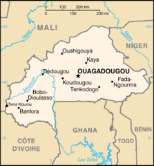 Burkina Faso Carte