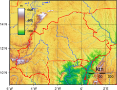 Burkina Faso Topography