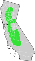 California Centralvalley County Map