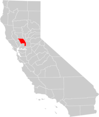 California County Map (yolo County Highlighted)