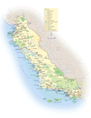 California Map Central Coast