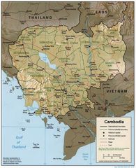 Cambodia 1997 Cia Map