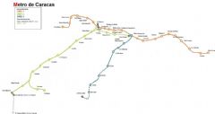 Caracas Metro Map