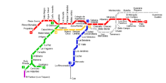 Caracas Metro Map