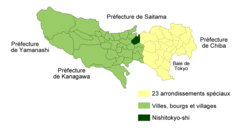 Carte Nishitokyo Fr