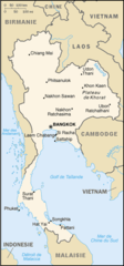 Carte Thailande