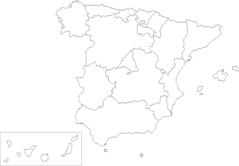 Ccaa of Spain (blank Map)