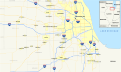 Chicago Interstates Map