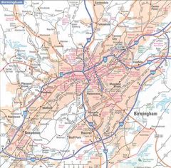 City Center Map of Birmingham