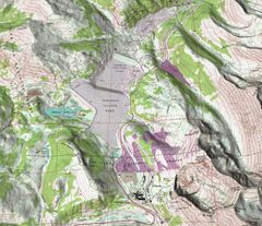 Climax Colorado Shaded Relief Perspective 3