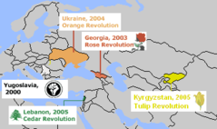 Color Revolutions Map