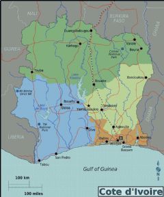 Cote D'ivoire Regions