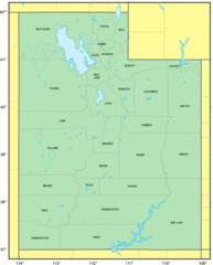 Counties Map of Utah