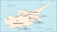 Cyprus Administration Map German