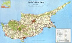 Cyprus Tourist Map