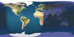 Daylight Map, Nonscientific (1600 Utc)