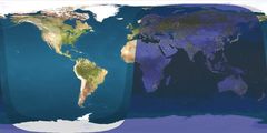 Daylight Map, Nonscientific (1800 Utc)