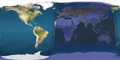 Daylight Map, Nonscientific (1900 Utc)