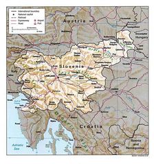 Detailed Map of Slovenia