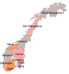 Dioceses Church of Norway