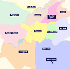 Districts Erevan