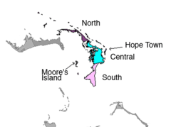 Districts of Abaco Bahamas