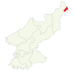 Divisions of North Korea (en) Rason Clear