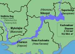 Dnepr Kachowkaer Stausee