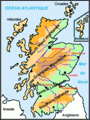 Ecosse Carte Physique