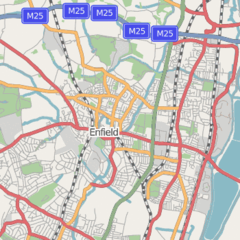 Enfield Town Map 1