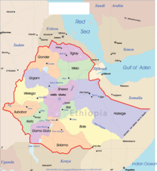 Ethiopia Political Map