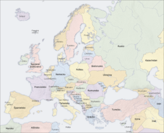 Europe Countries Map Sk