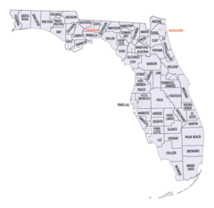 Florida Counties Map