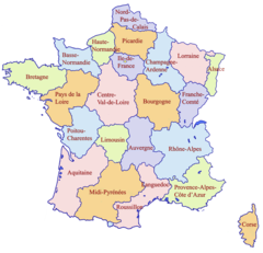 France Regions Map