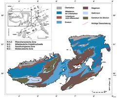 Geologische Karte Des Rheinischen Schiefergebirges