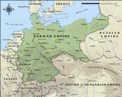 German Empire Map In 1914