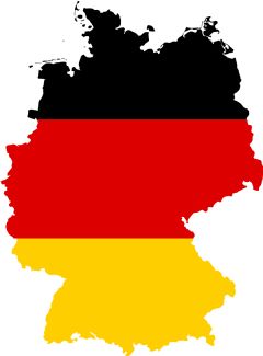 Germany Flag Map