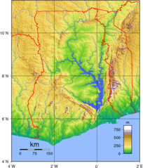 Ghana Topography