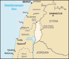 Golan Heights Map 1