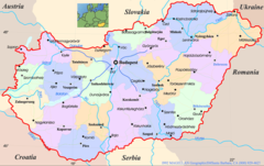 Hungary Political Map