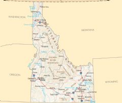 Idaho Reference Map