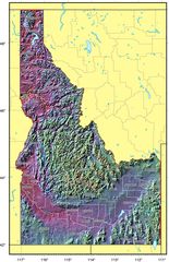 Idaho Relief Map