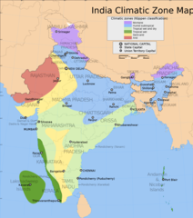 India Climatic Zone Map