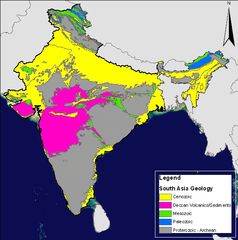 India Geology Zones