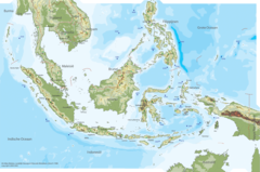 Indonesia Physical Map