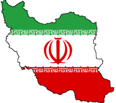 Iran Flag Map