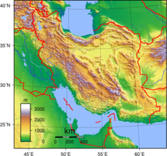 Iran Topography